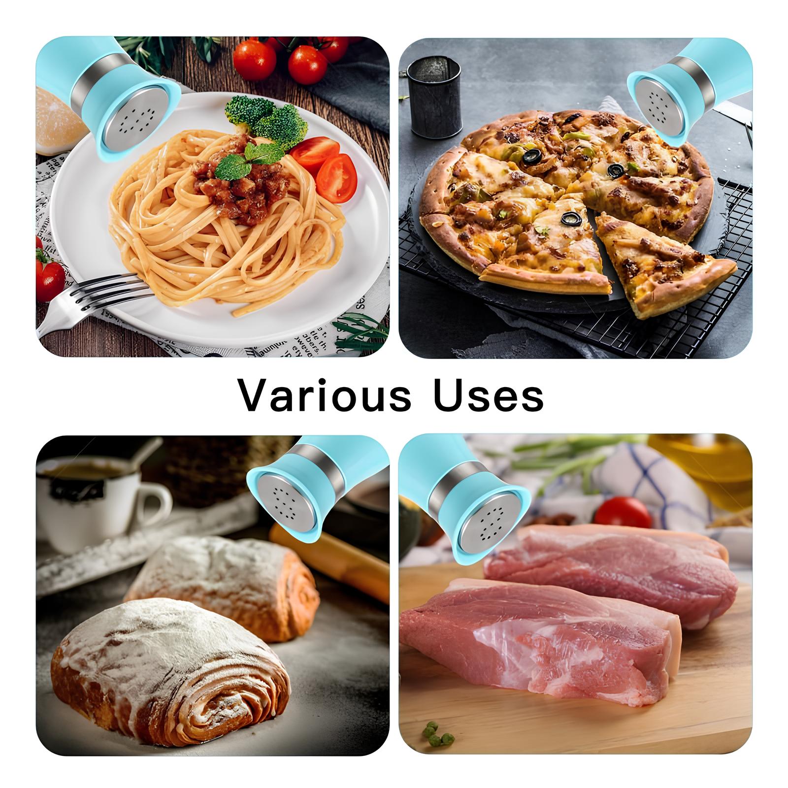 Salière et poivrière en verre et acier inoxydable - UstensilesCulinaires