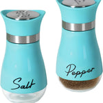 Salière et poivrière en verre et acier inoxydable - UstensilesCulinaires