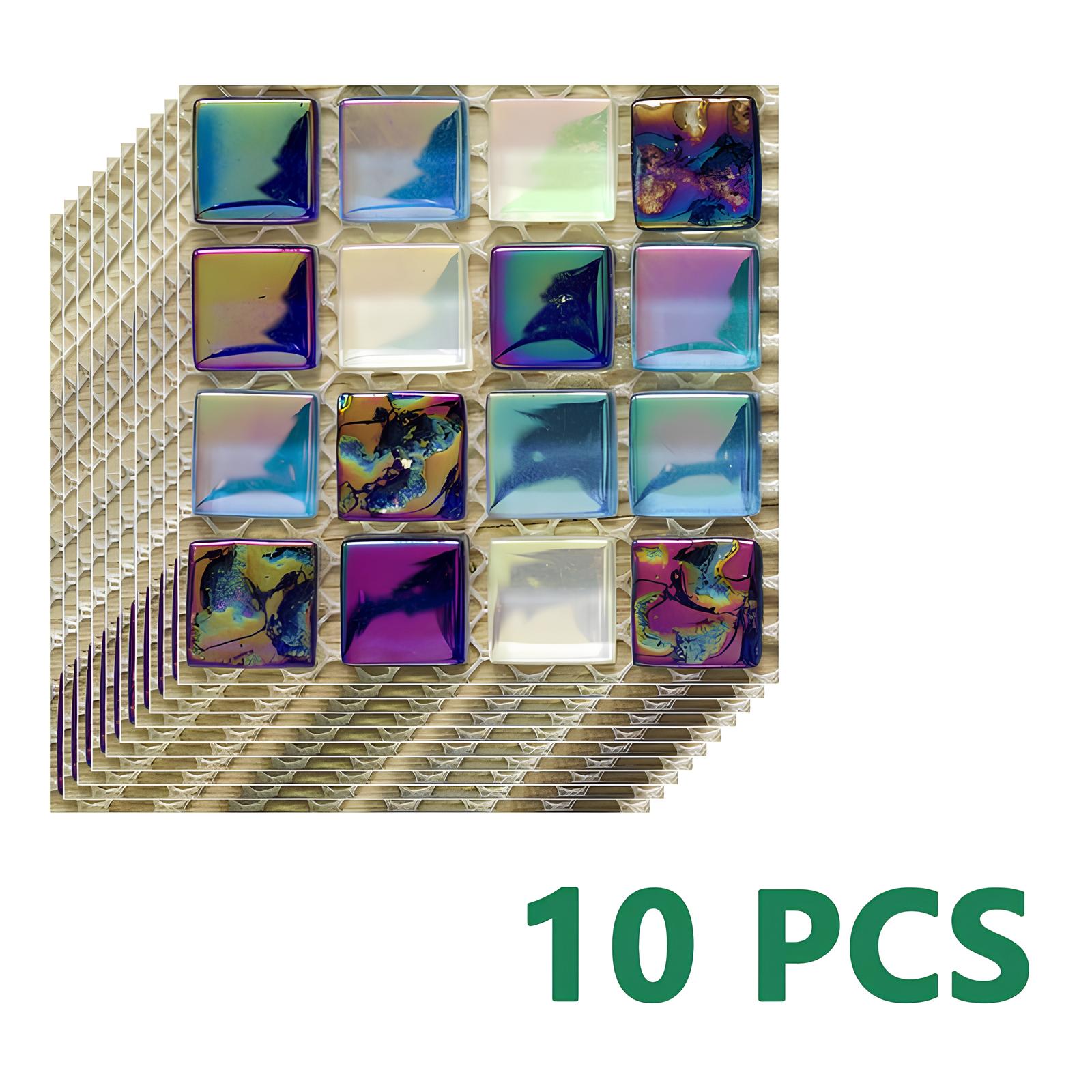 Carreaux adhésifs Mosaïque en Cristal Coloré - UstensilesCulinaires
