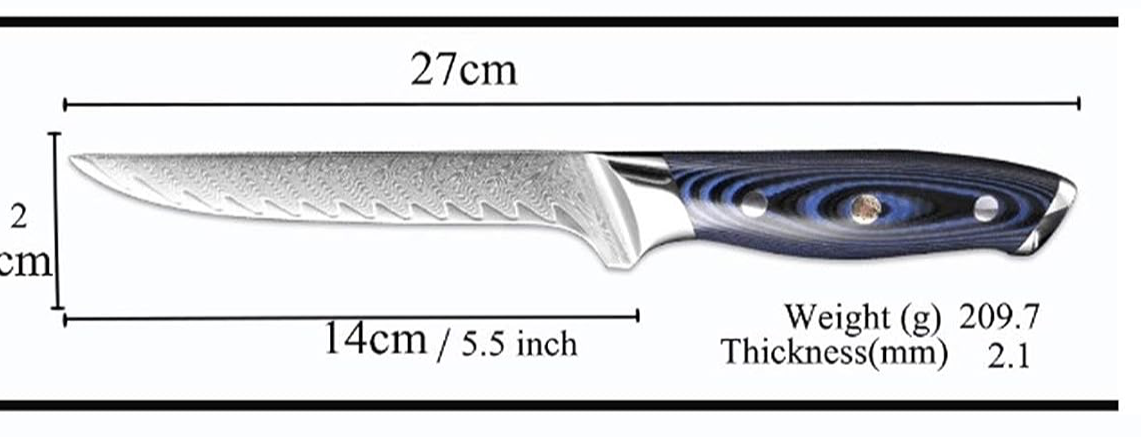 Couteau chef long - Akira - UstensilesCulinaires