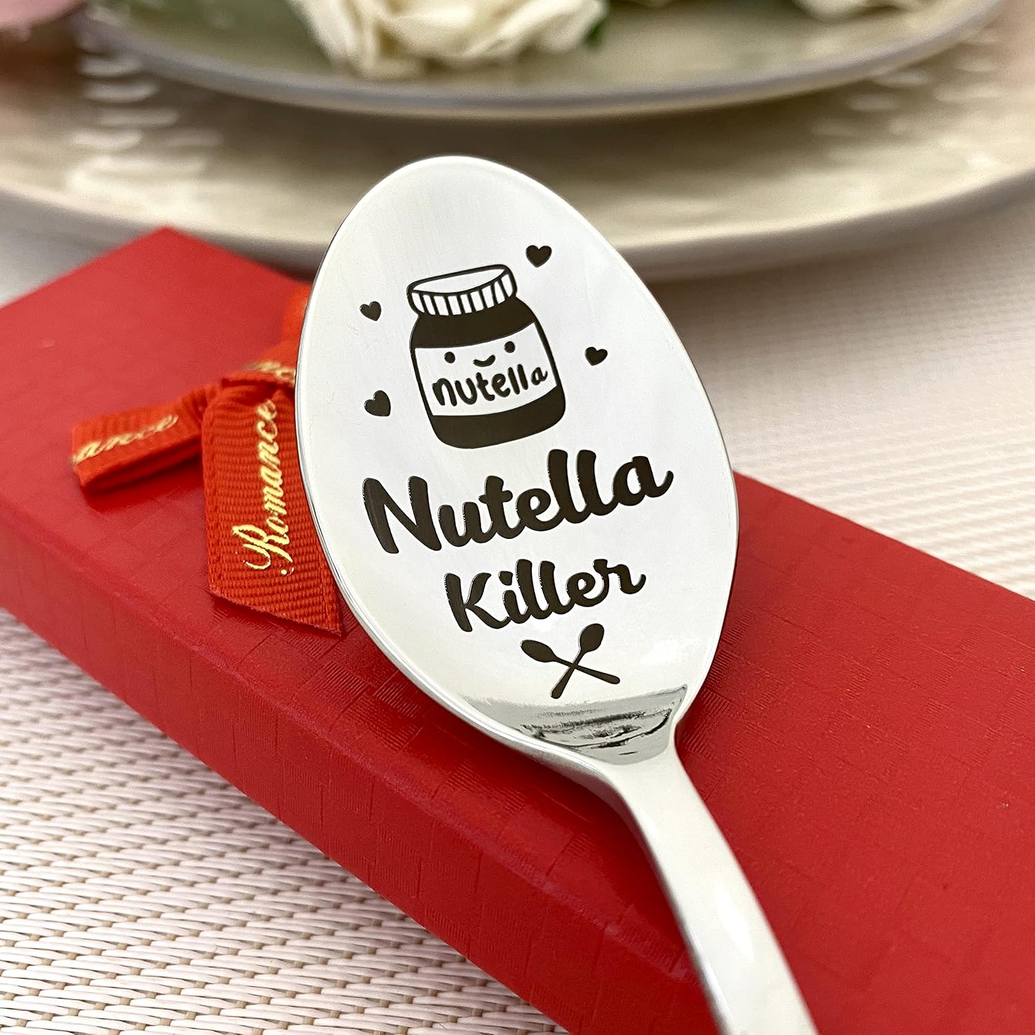 Cuillères à café en acier inoxydable "Tueur de Nutella"