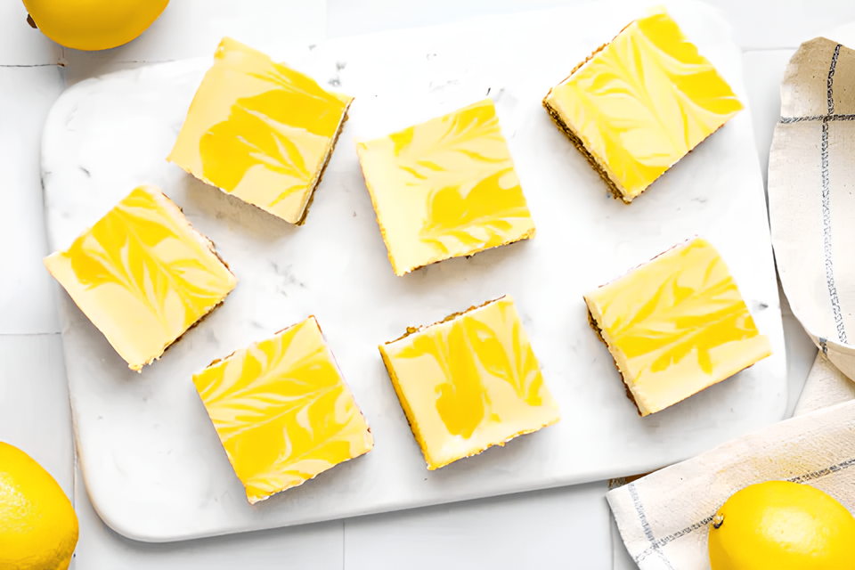 Barres au fromage et au citron