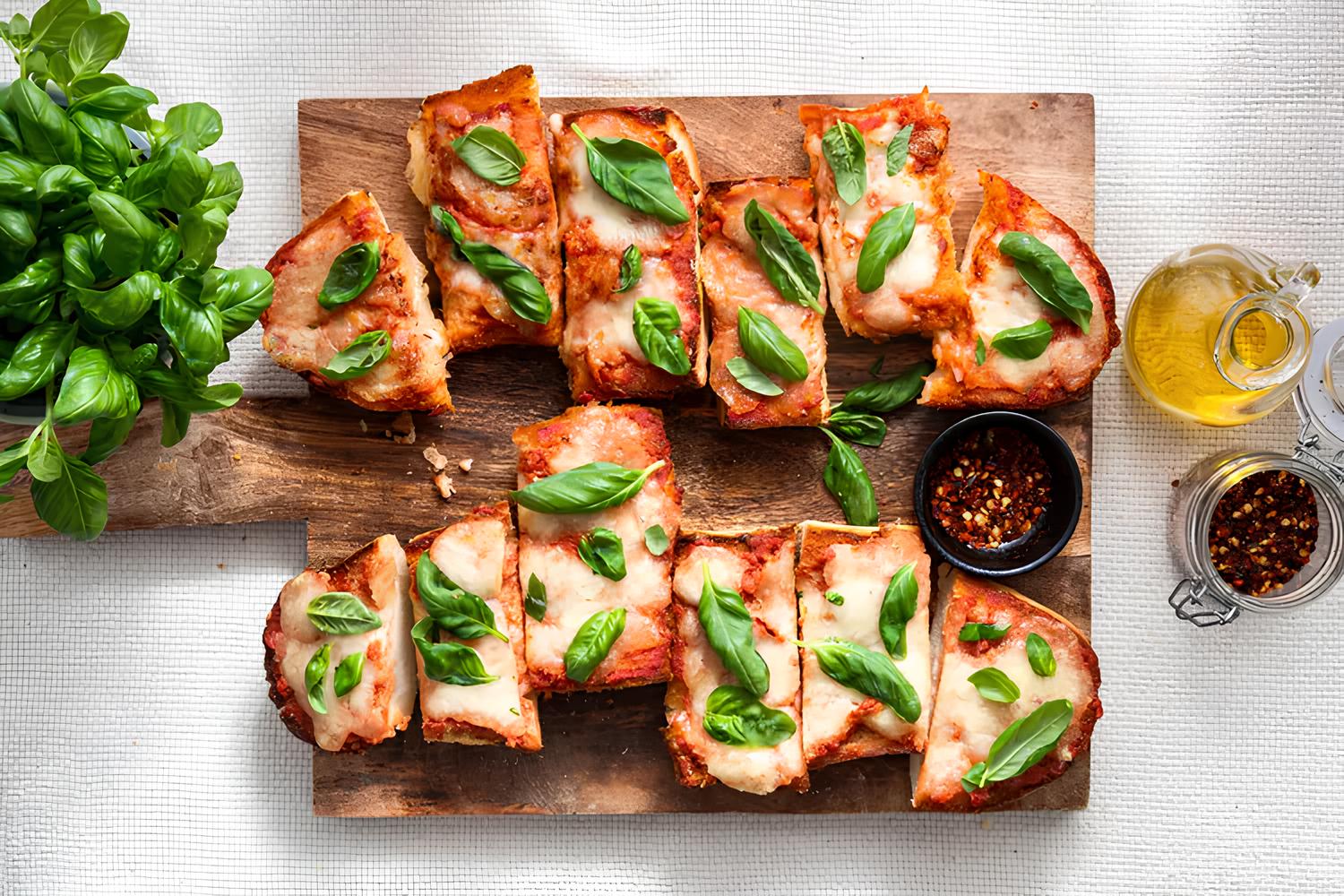 Pizza au pain français