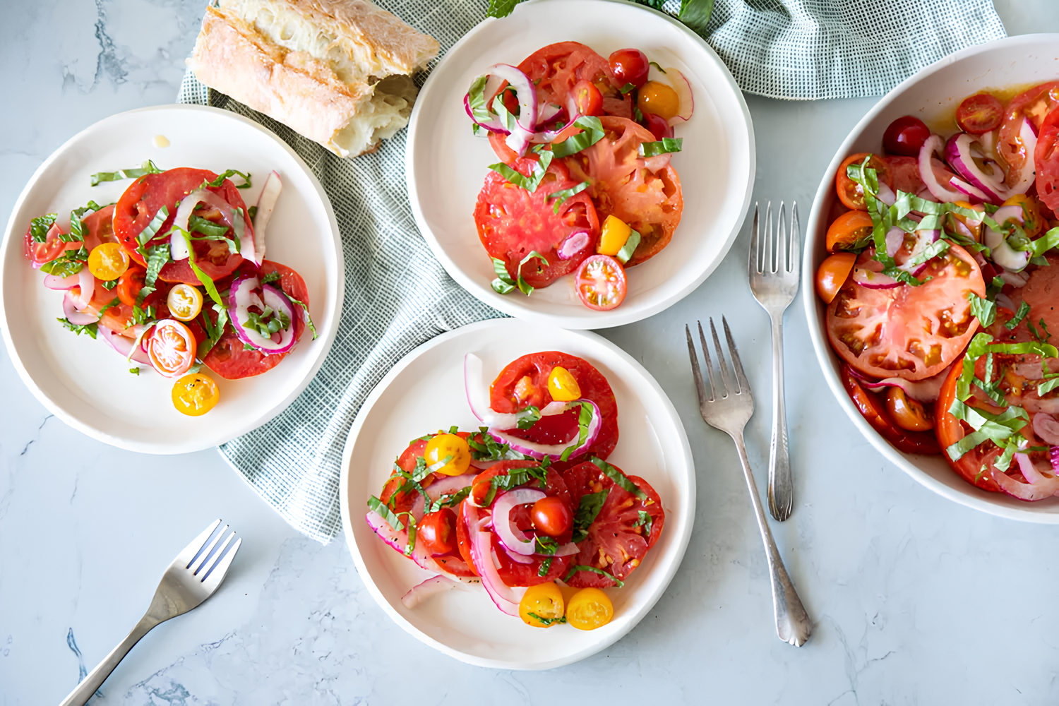 salade de tomates dete simple