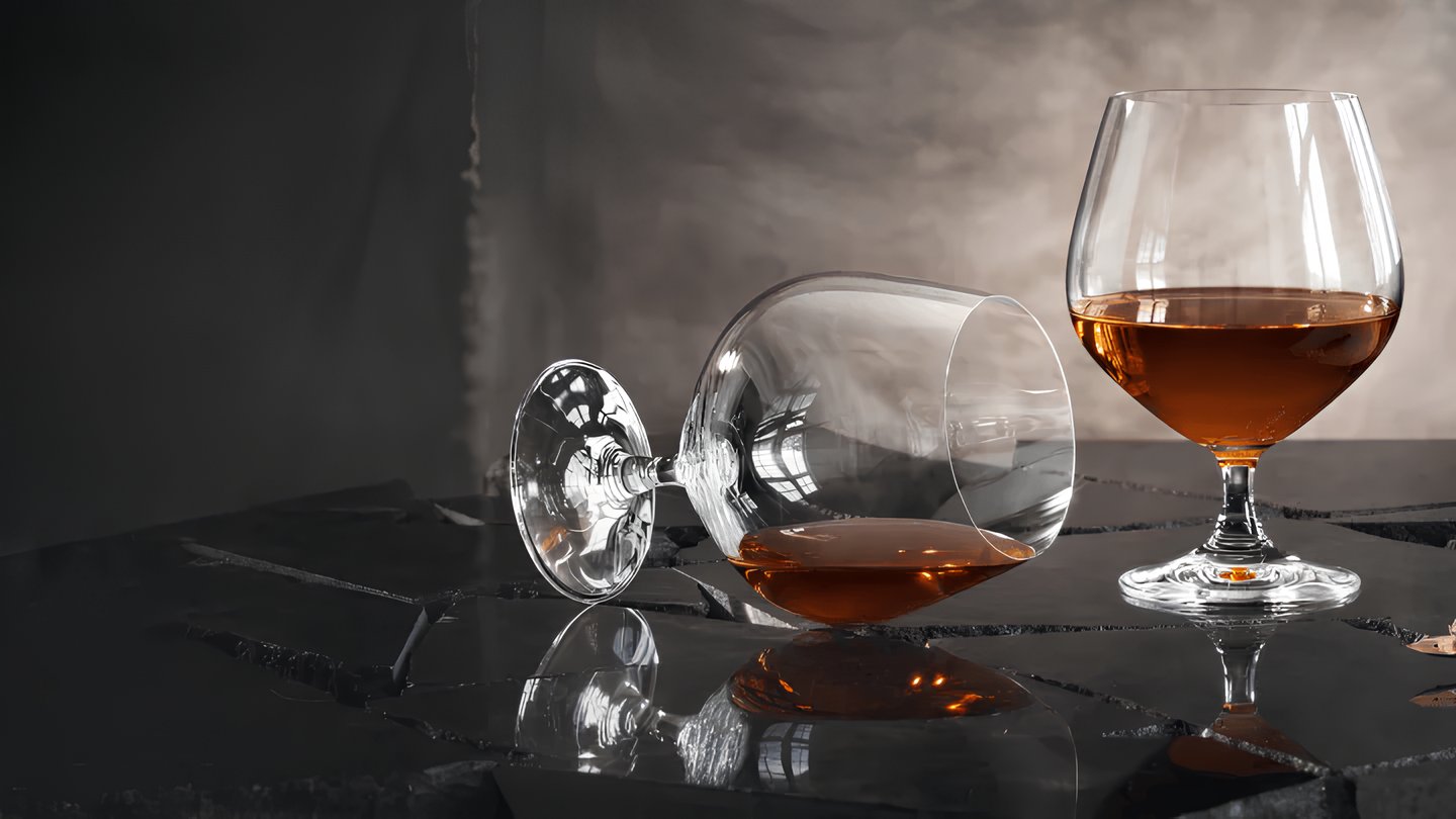 Verres à whisky et cognac
