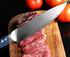 Couteau chef japonais en acier Damas - Satomi - UstensilesCulinaires