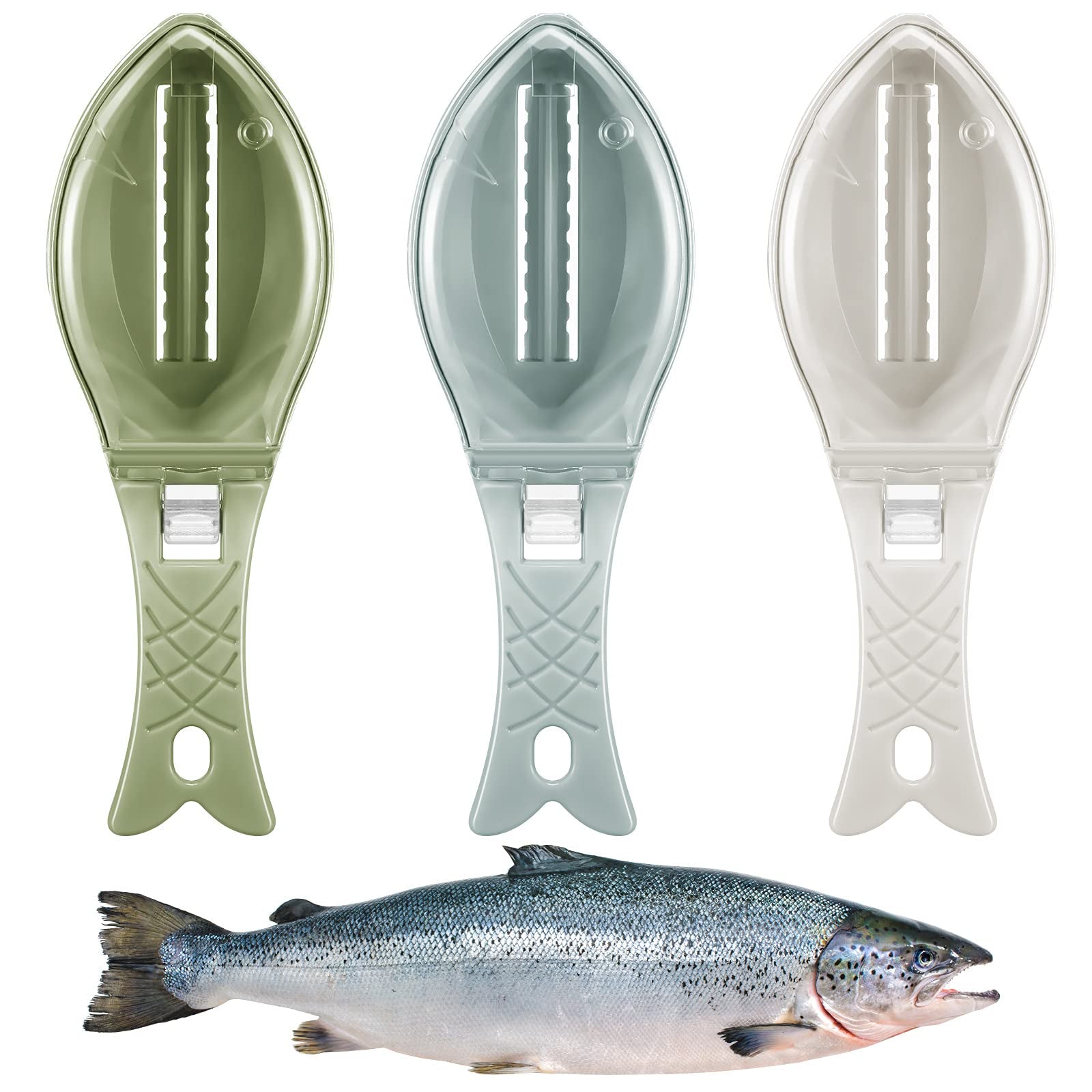 Ecailleur de poisson avec réservoir - UstensilesCulinaires