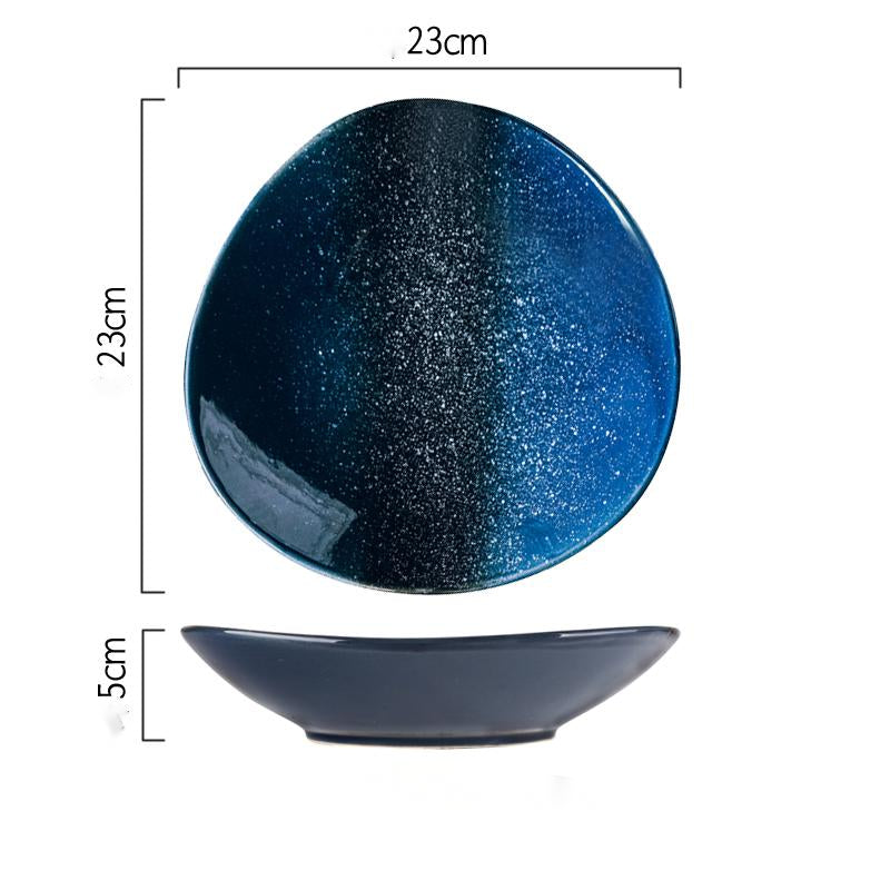 Assiette Faïence  Bleue Ancienne | assiette ceramique | Ustensiles Culinaires 