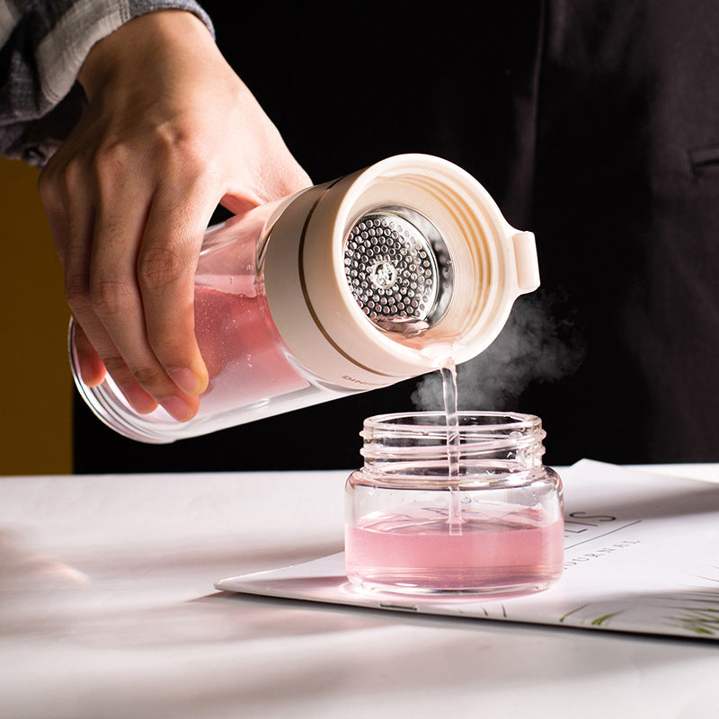 Bouteille infuseur de thé en verre cristallin - UstensilesCulinaires