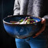 Shaded Blue Ceramic Salad Bowl