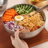 Shaded Blue Ceramic Salad Bowl
