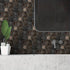 Black retro wall sticker 