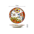 Assiette motif floral | Assiette floral fait main | Ustensiles Culinaires