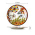 Assiette motif floral | Assiette floral fait main | Ustensiles Culinaires