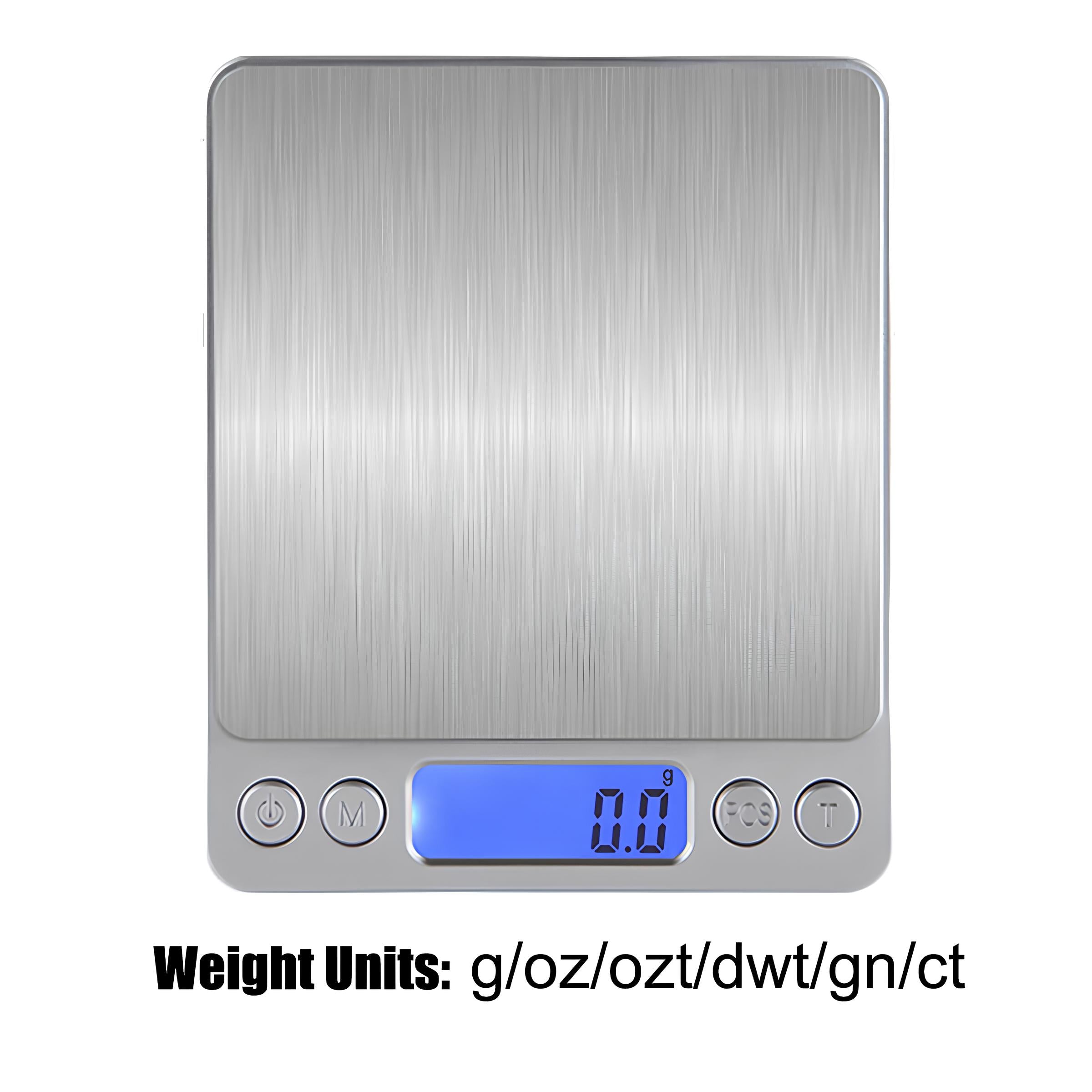 Balance de cuisine rechargeable en acier inoxydable - UstensilesCulinaires