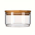 Bocal empilable en verre Borosilicate avec couvercle en bambou