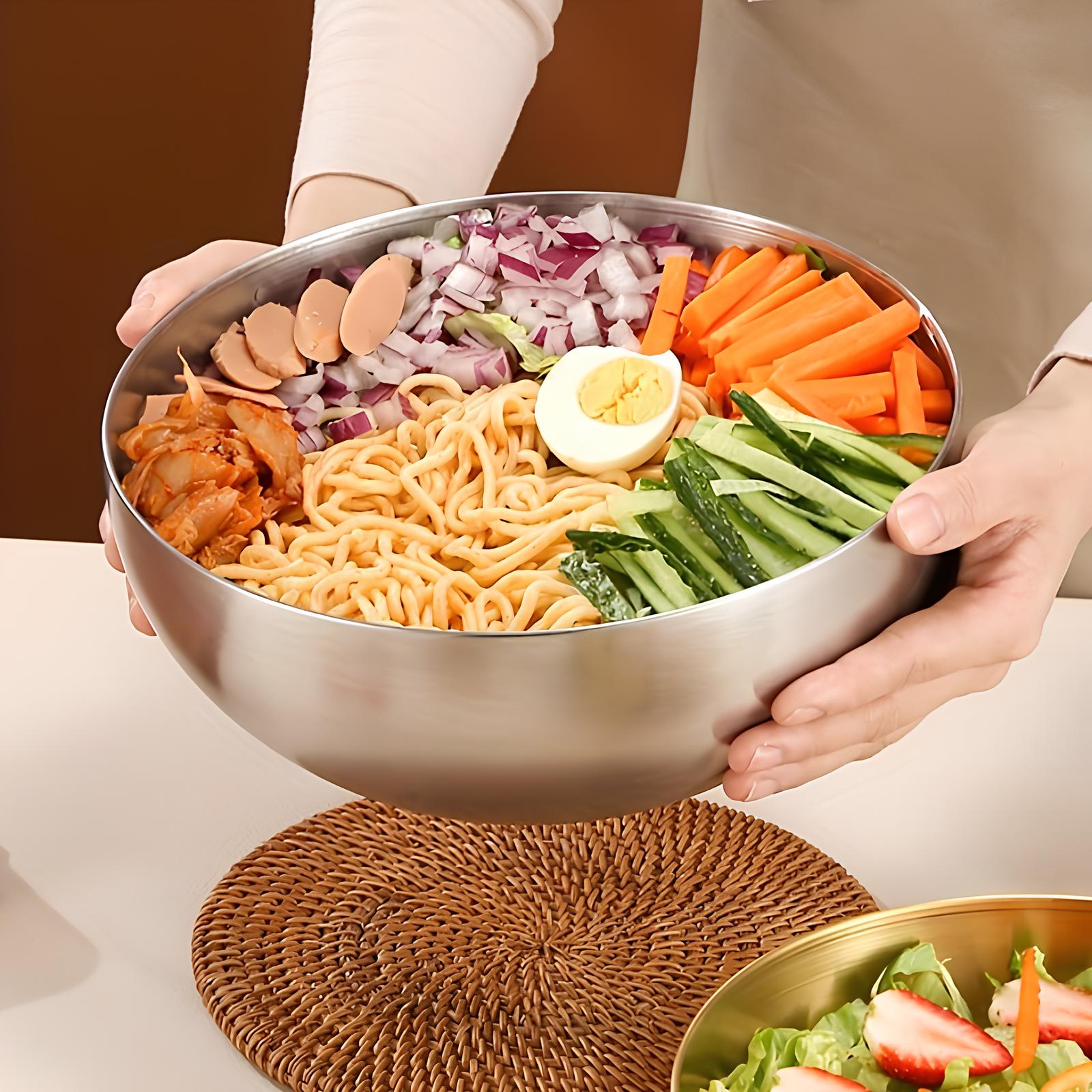 Shaded Blue Ceramic Salad Bowl