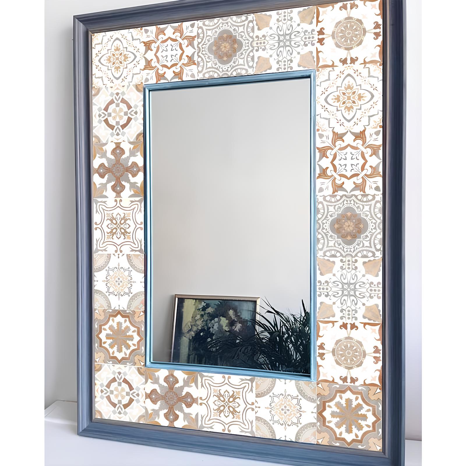 Autocollant mural imitation faïence beige - UstensilesCulinaires