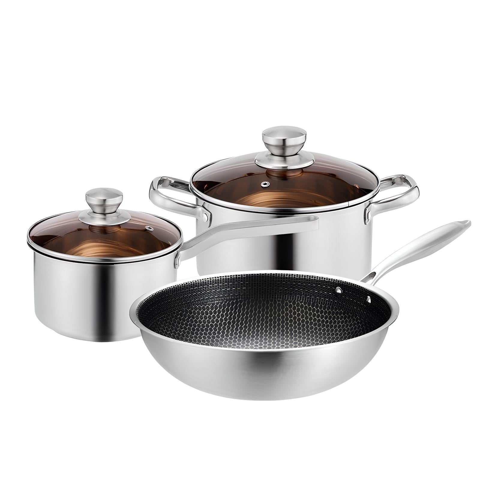 Batterie de cuisine Wok 3 pièces - UstensilesCulinaires