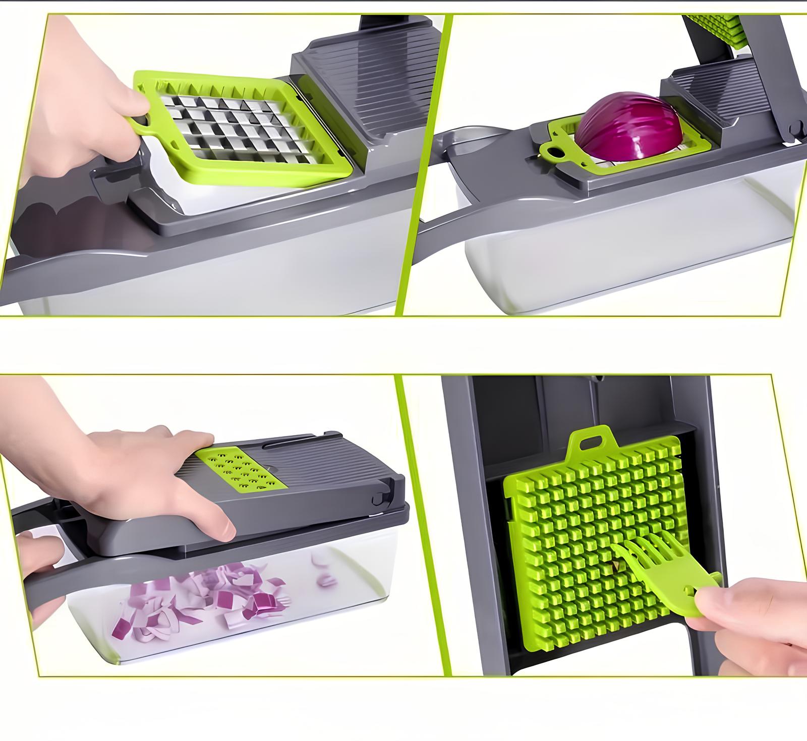 Mandoline de cuisine multifonction 16 en 1 - UstensilesCulinaires