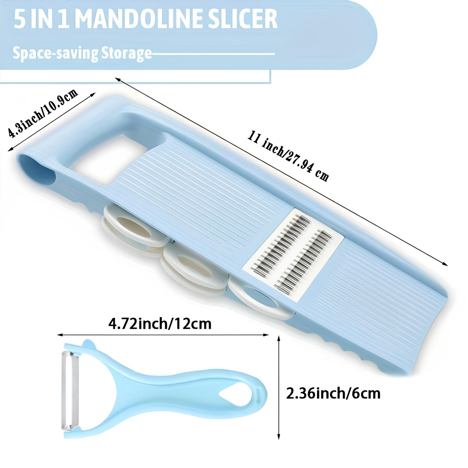 Mandoline de cuisine multifonctionnelle 5 en 1 - UstensilesCulinaires