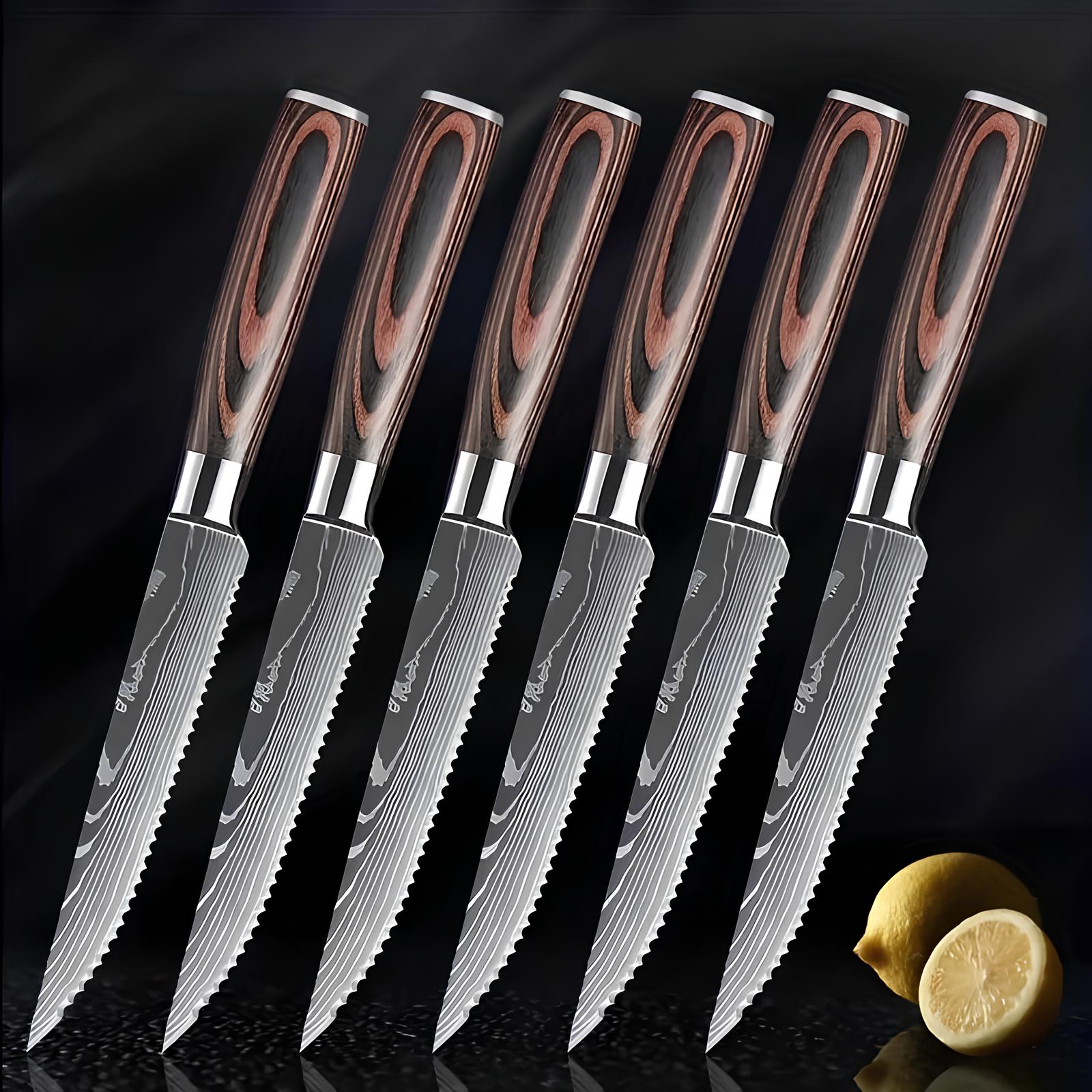 Couteau à steak d'exception en acier inoxydable - UstensilesCulinaires