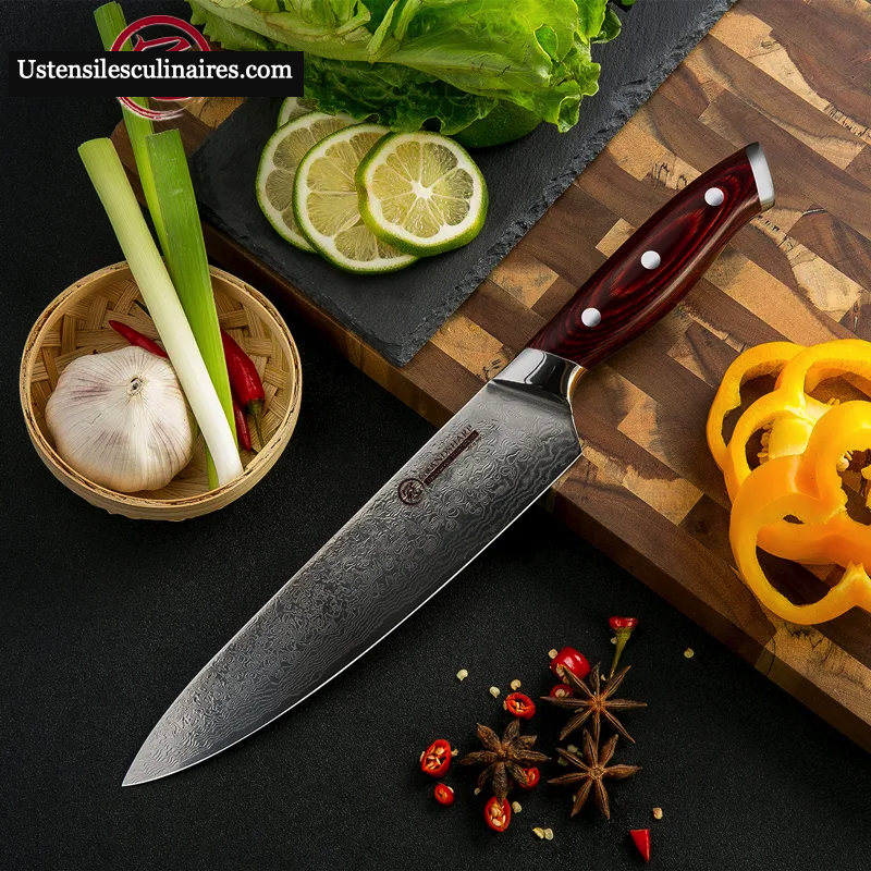 Couteau japonais - Le santoku - UstensilesCulinaires