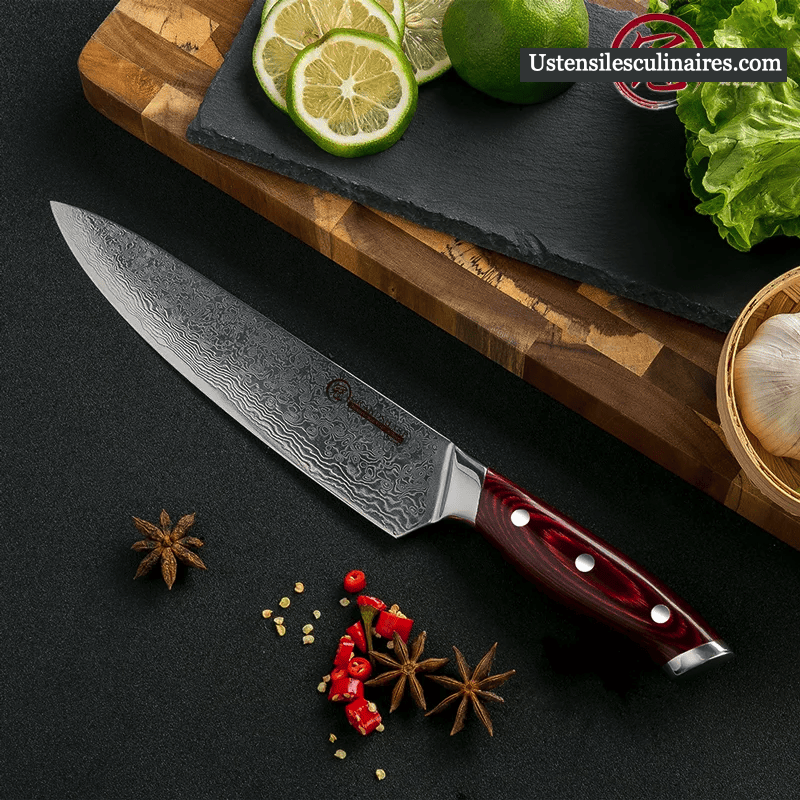 Couteau japonais - Le santoku - UstensilesCulinaires
