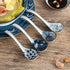 Set de cuillères à soupe en céramique avec motifs bleus - UstensilesCulinaires