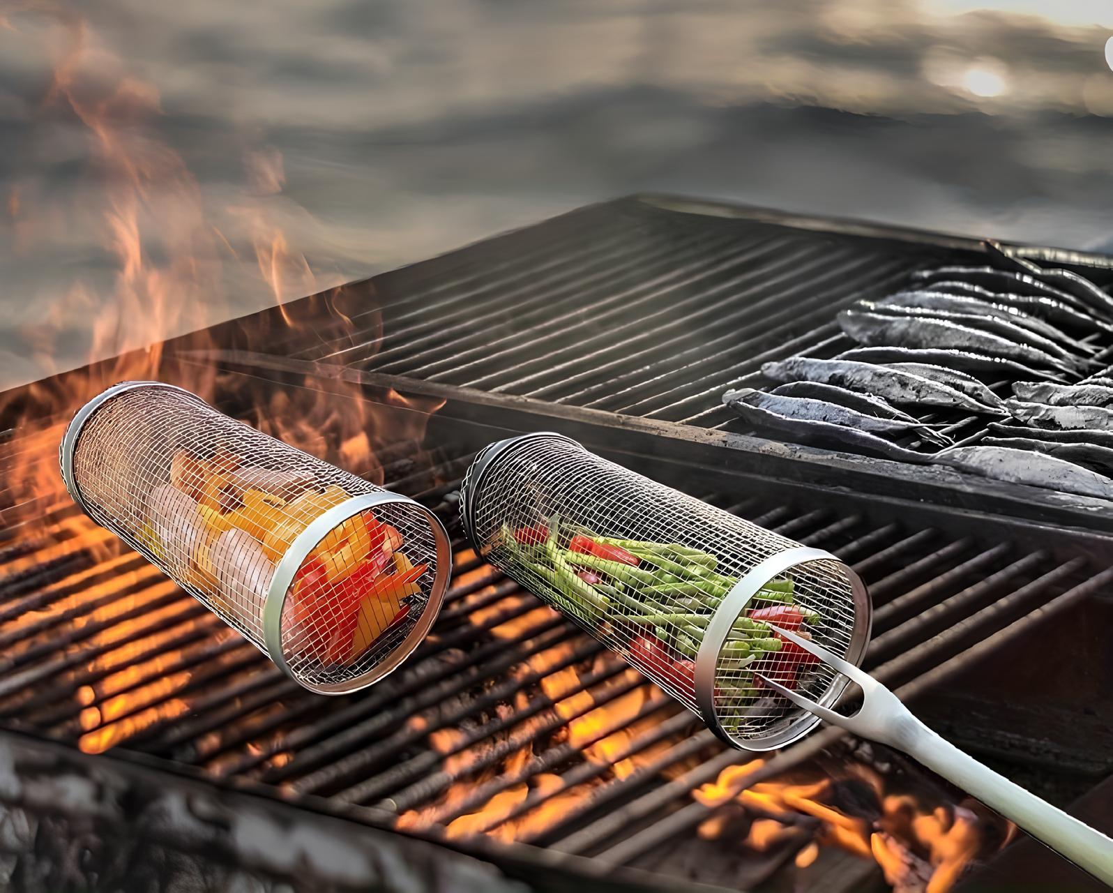 Tube filet en acier inoxydable pour barbecue - UstensilesCulinaires