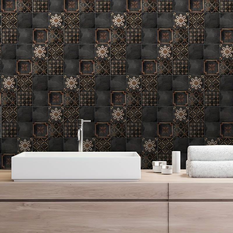 Black retro wall sticker 