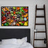 Tableau sur Toile - Assortiments de Fruits et Légumes - UstensilesCulinaires