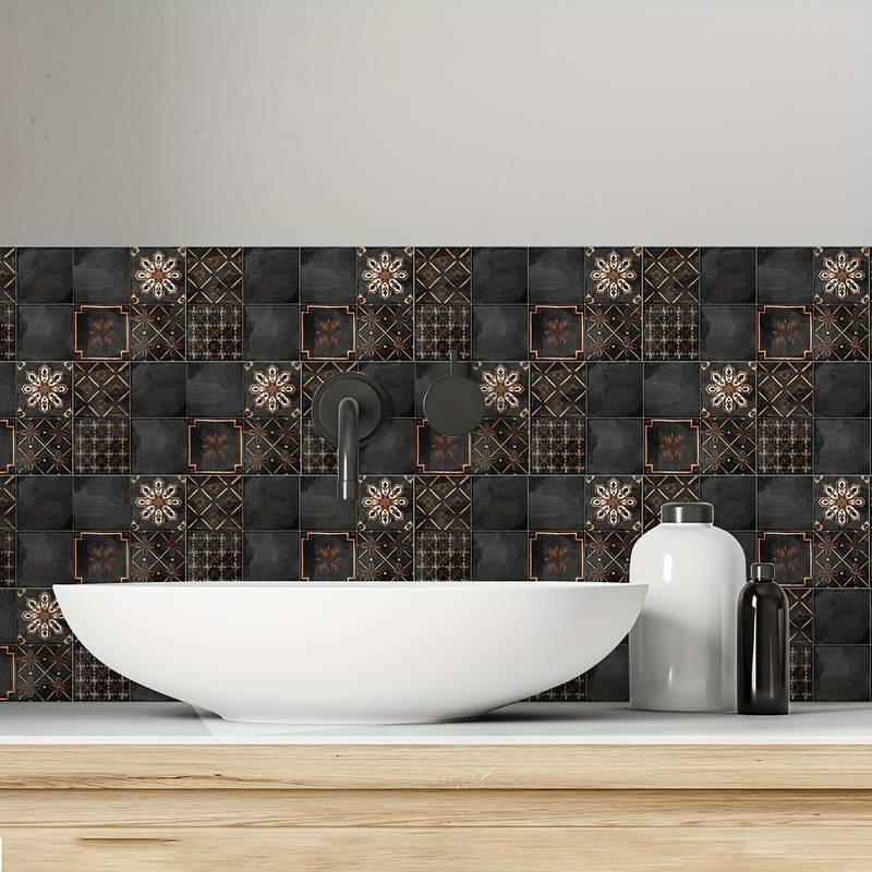 Black retro wall sticker 