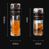 Bouteille infuseur de thé en verre cristallin - UstensilesCulinaires