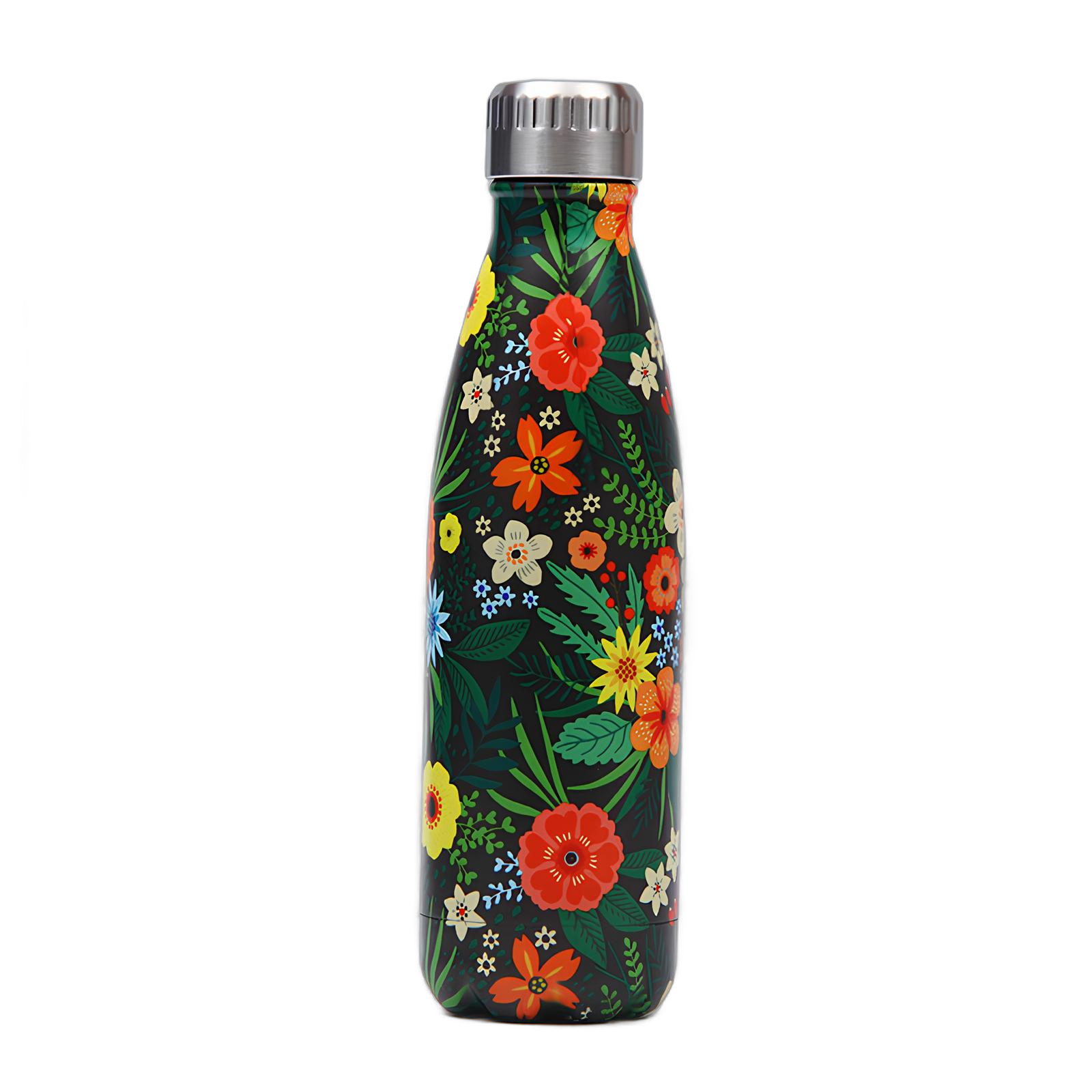 Bouteille isotherme en acier inoxydable - Fleur de Prairie - UstensilesCulinaires
