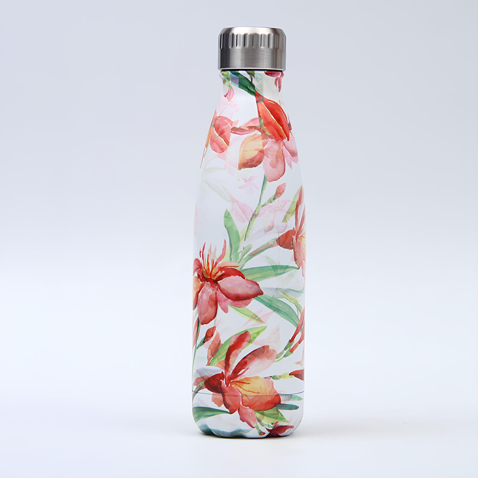 Bouteille en inox Isotherme sans BPA - Les fleurs - UstensilesCulinaires