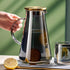 Carafe d'eau en verre borosilicate double fonction - UstensilesCulinaires