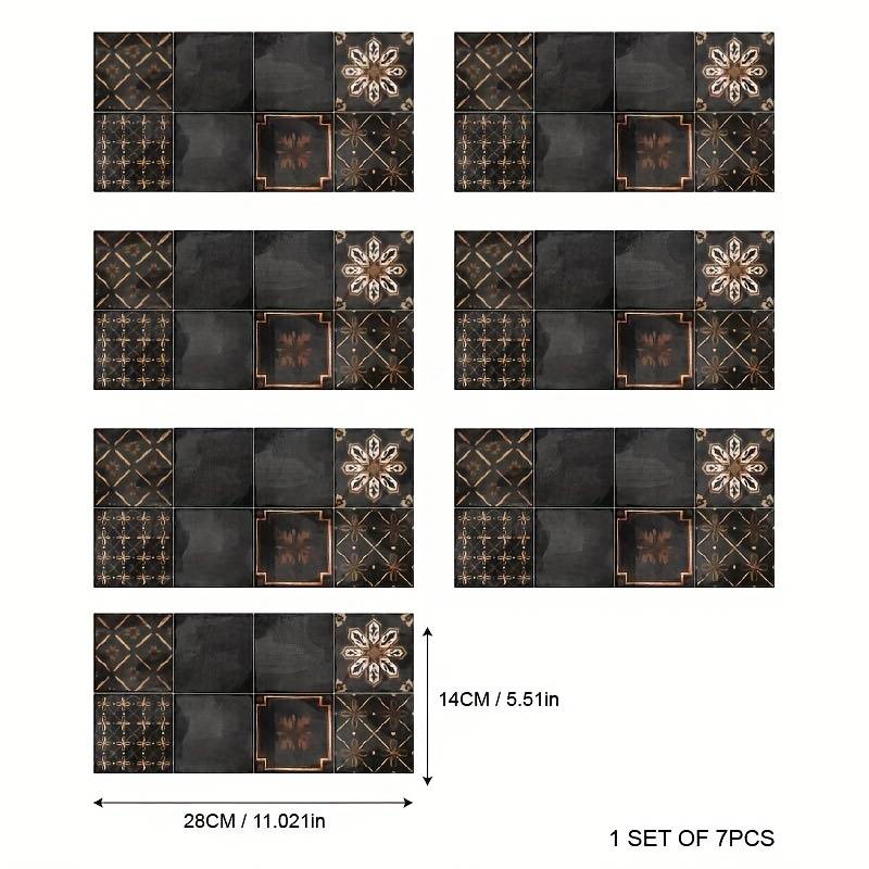 Black retro wall sticker 