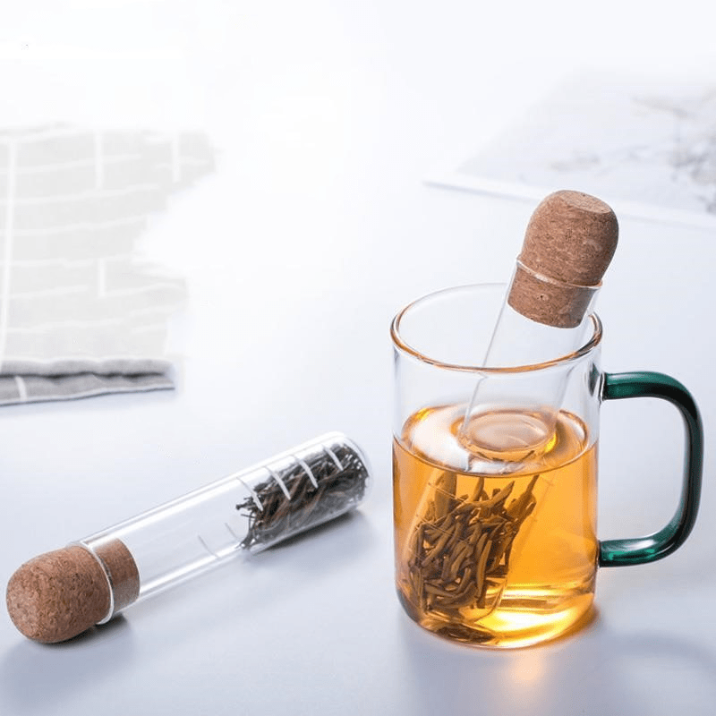 Infuseur de thé en verre et liège - UstensilesCulinaires