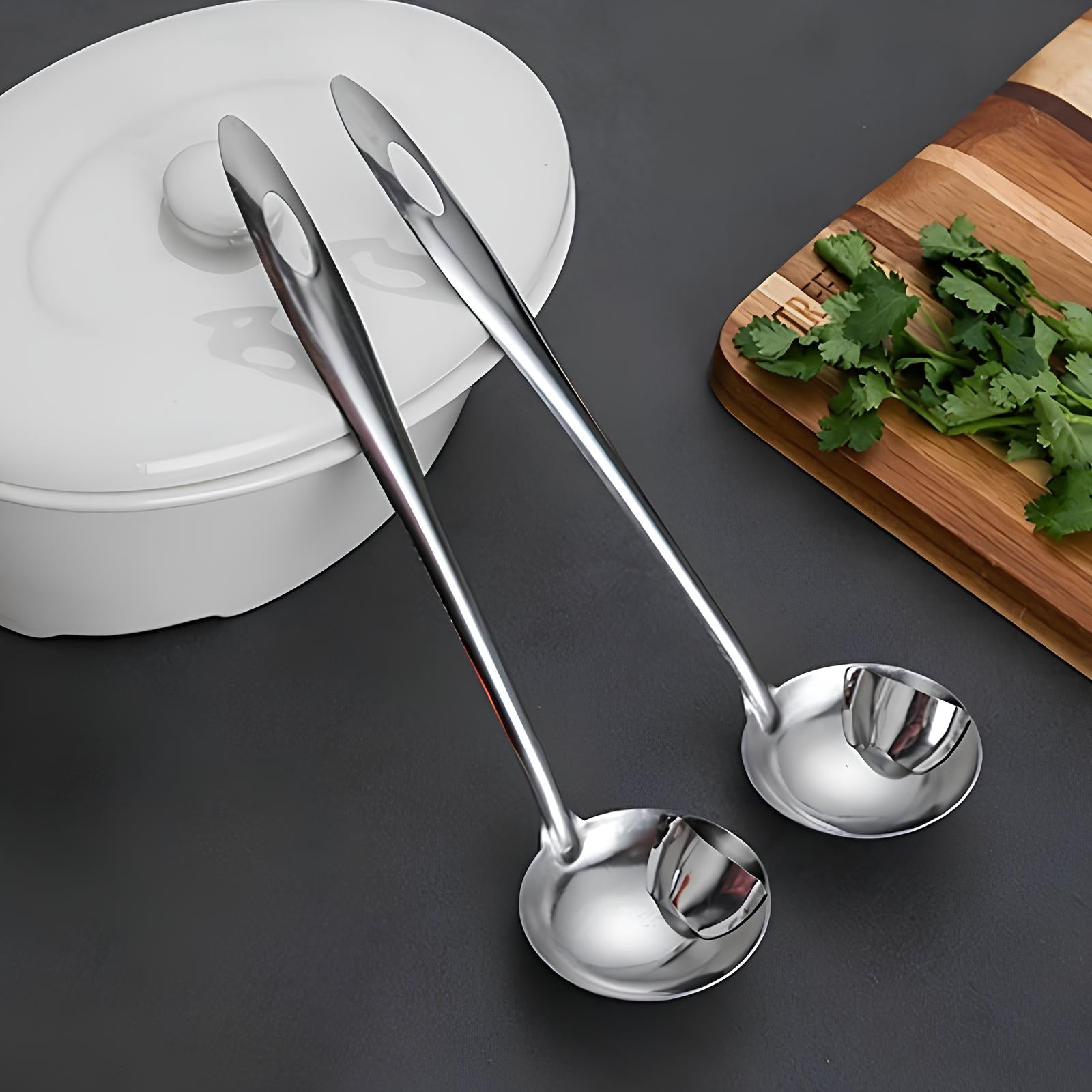 Louche avec séparateur d'aliments solides et liquides - UstensilesCulinaires