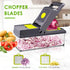 Mandoline de cuisine 14 en 1 à bouton poussoir - UstensilesCulinaires