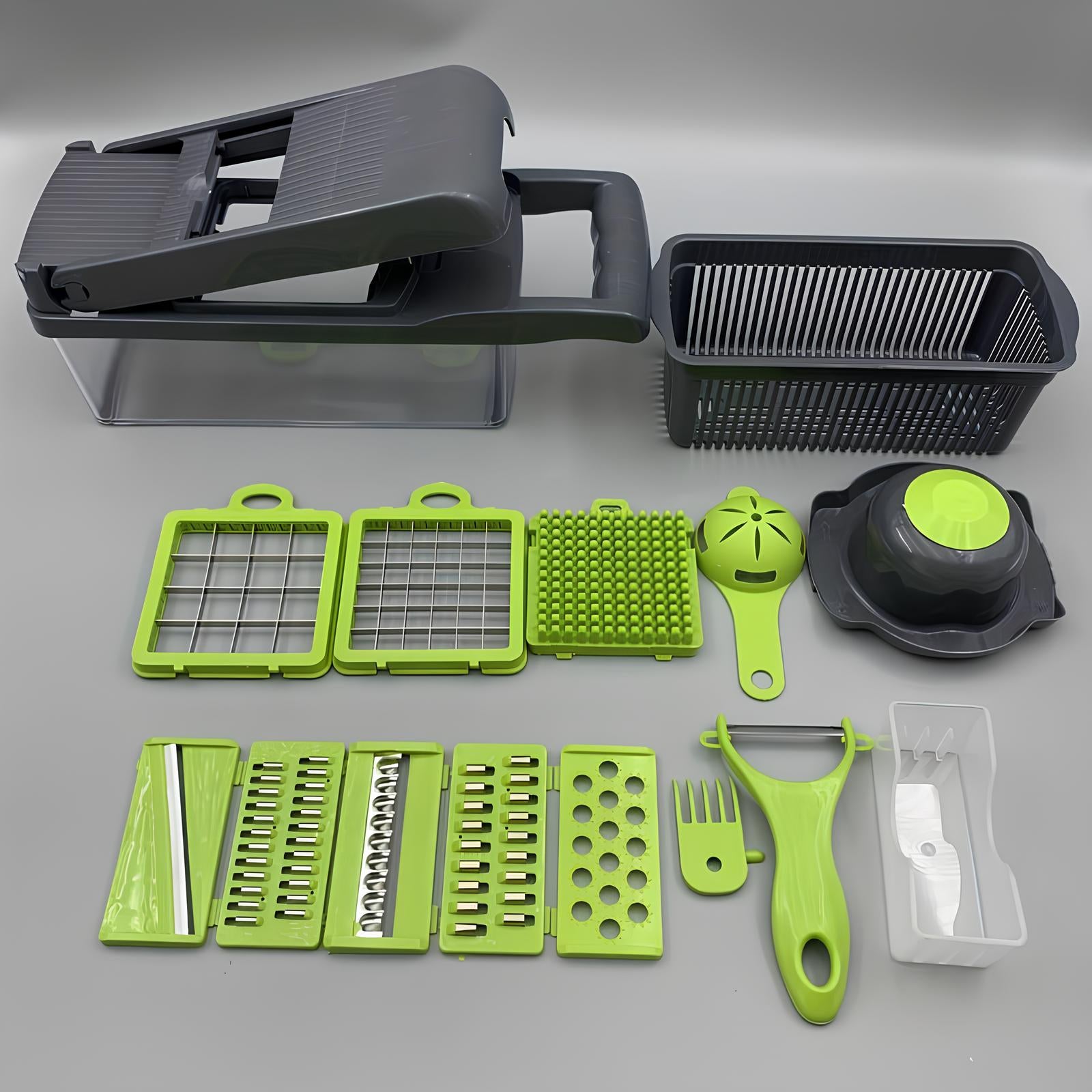 Mandoline de cuisine multifonction 16 en 1 - UstensilesCulinaires