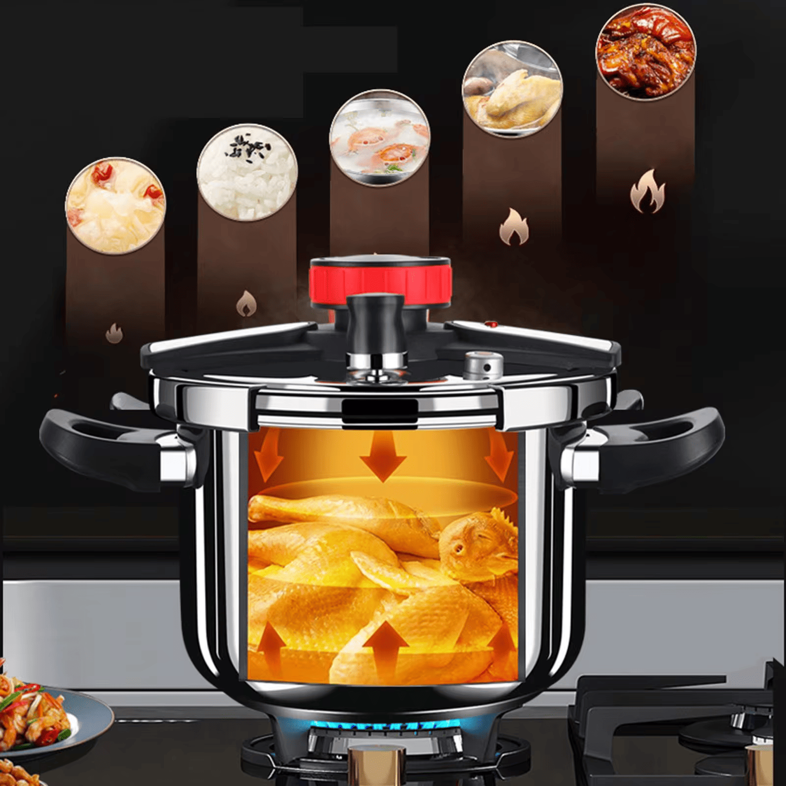 Autocuiseur cuisson rapide compatible induction