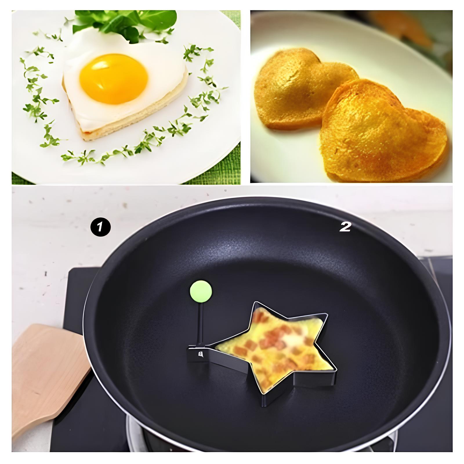 Moules à œufs en acier inoxydable - UstensilesCulinaires
