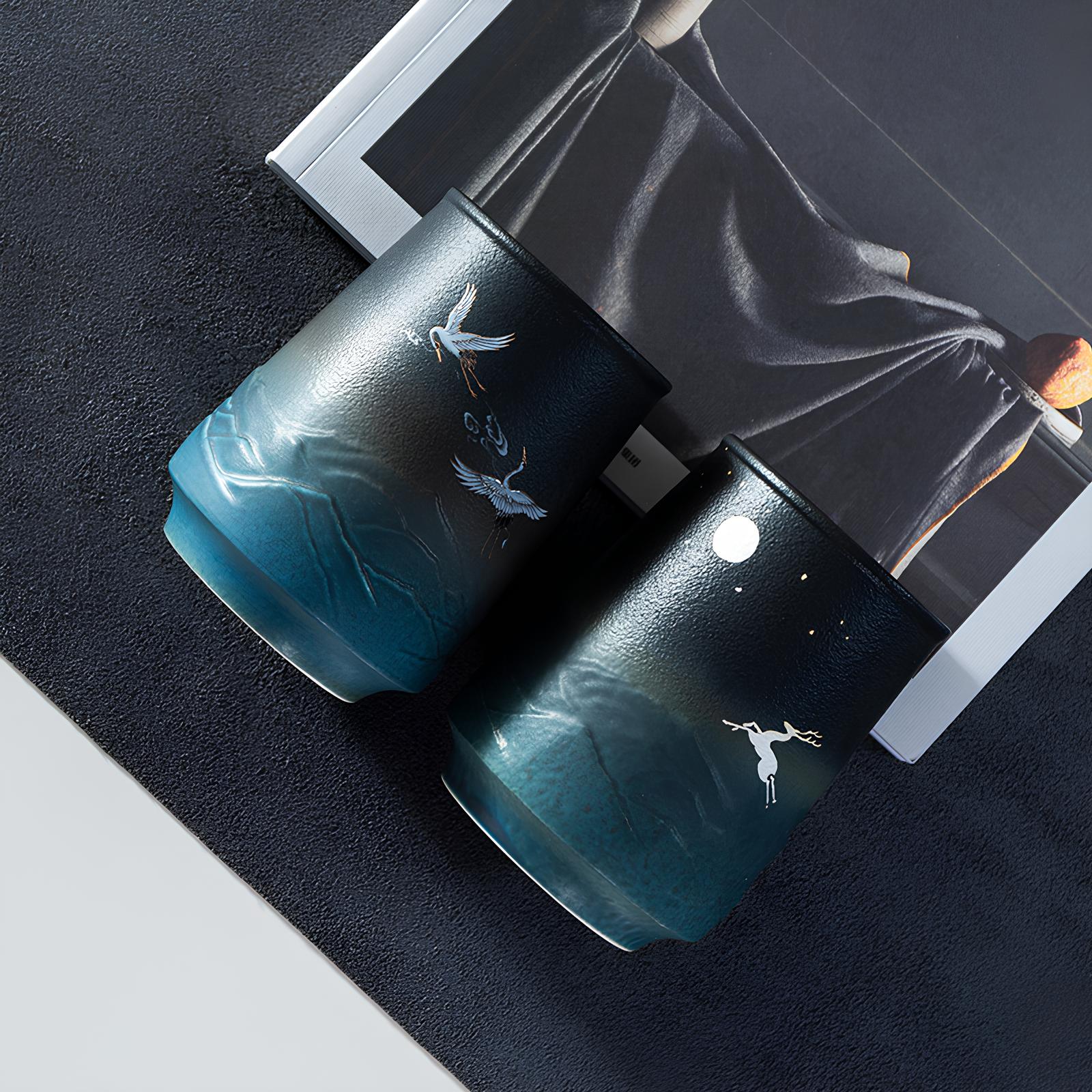 Mug en Céramique Noir - Magie Nocturne - UstensilesCulinaires