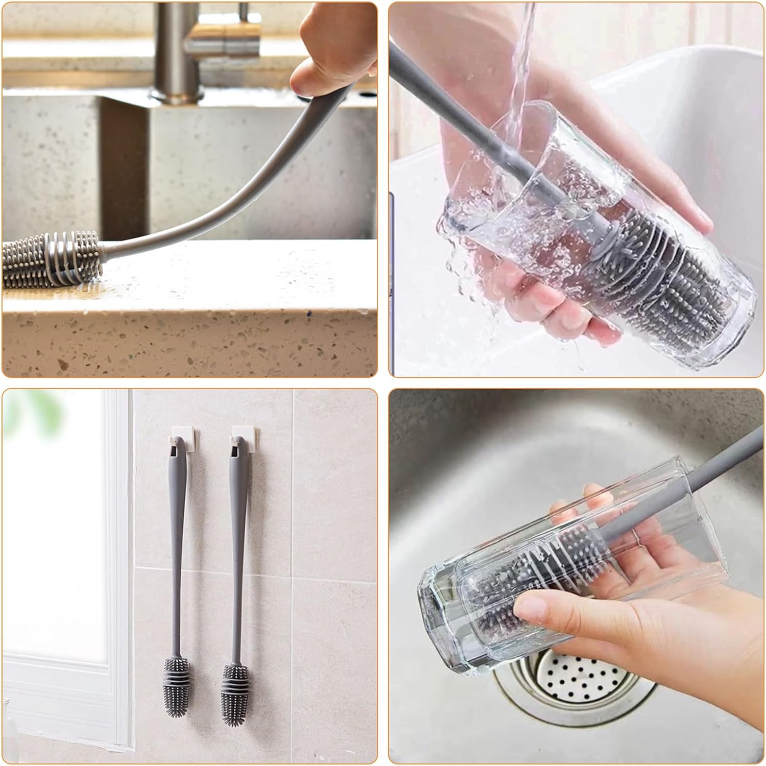 Silicone Bottle Cleaning Brush