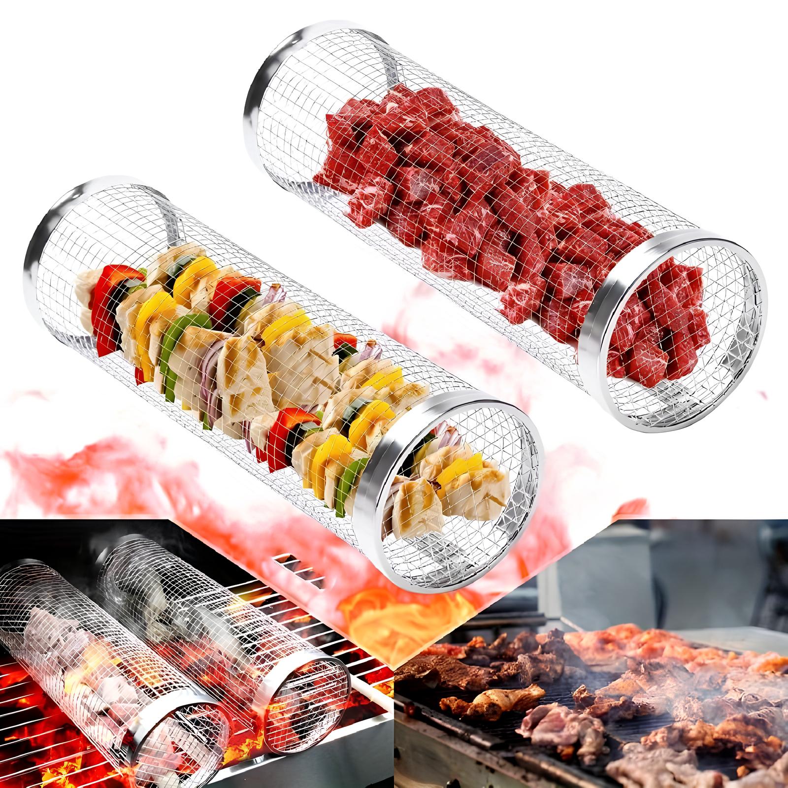 Tube filet en acier inoxydable pour barbecue - UstensilesCulinaires