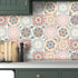 Autocollant mural à motif bohème - UstensilesCulinaires