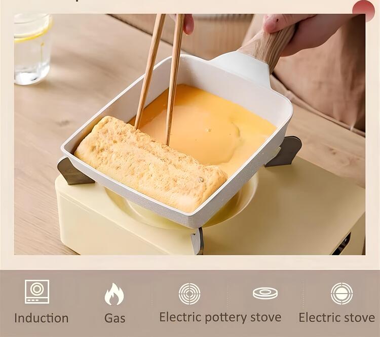 Poêle à omelette tamagoyaki antiadhésive