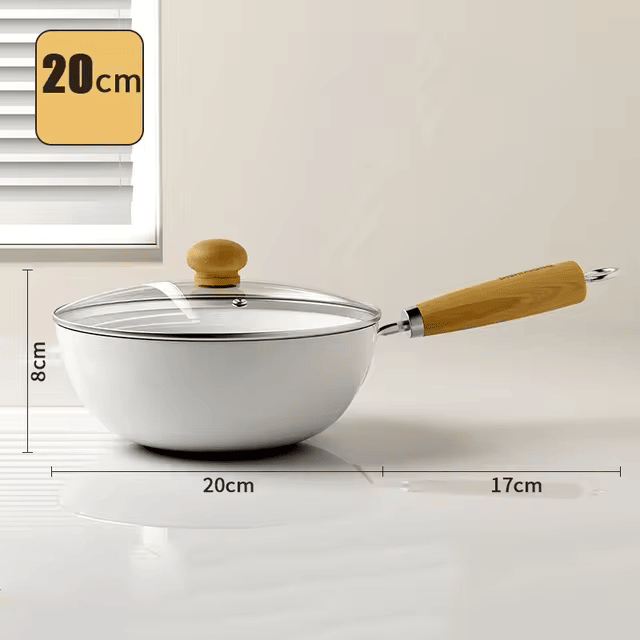 Casserole en céramique tous feux avec couvercle